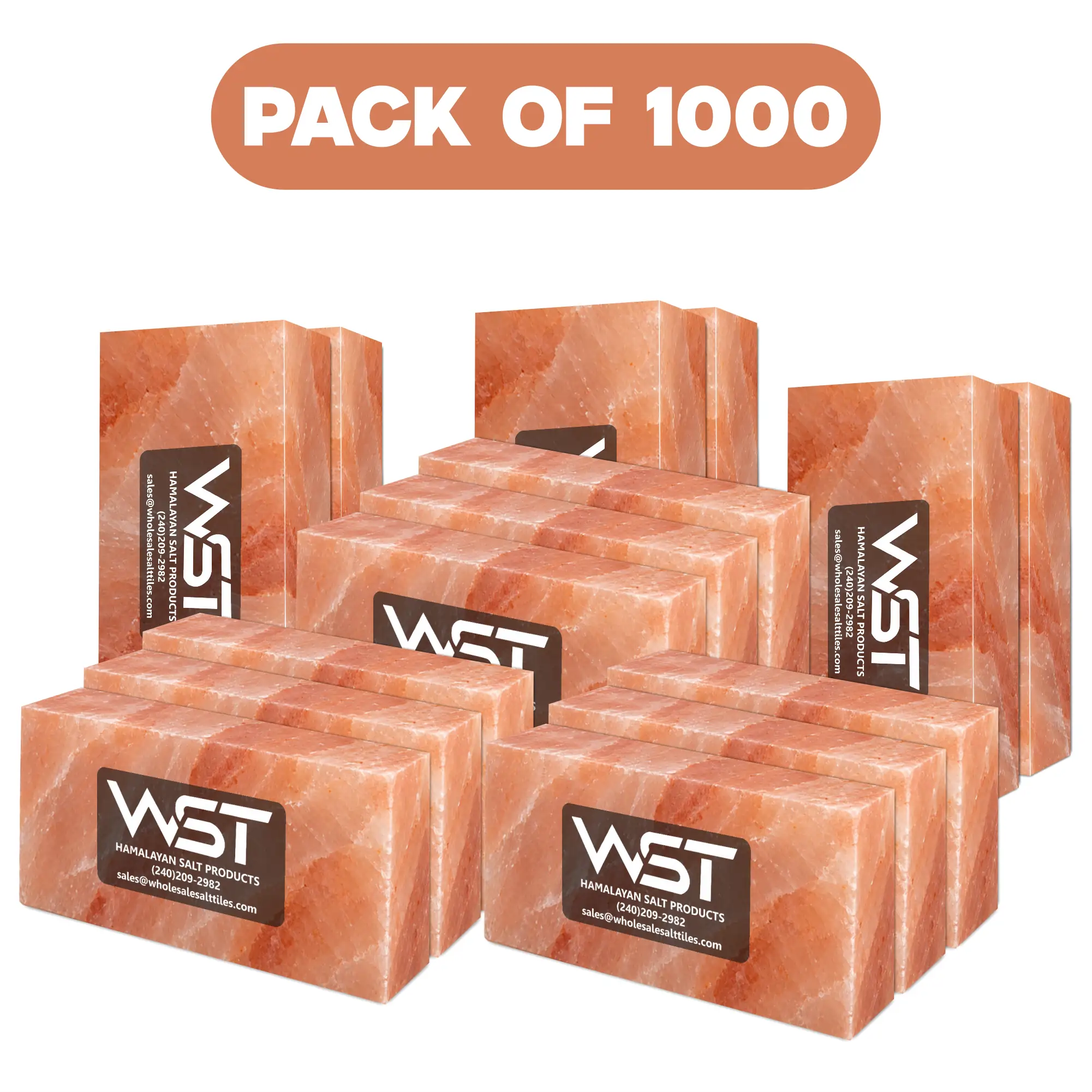 8x4x2 Himalayan salt bricks pack of 1000