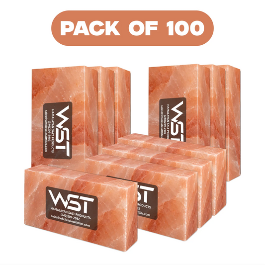 8x4x2 Natural Himalayan salt bricks pack of 100