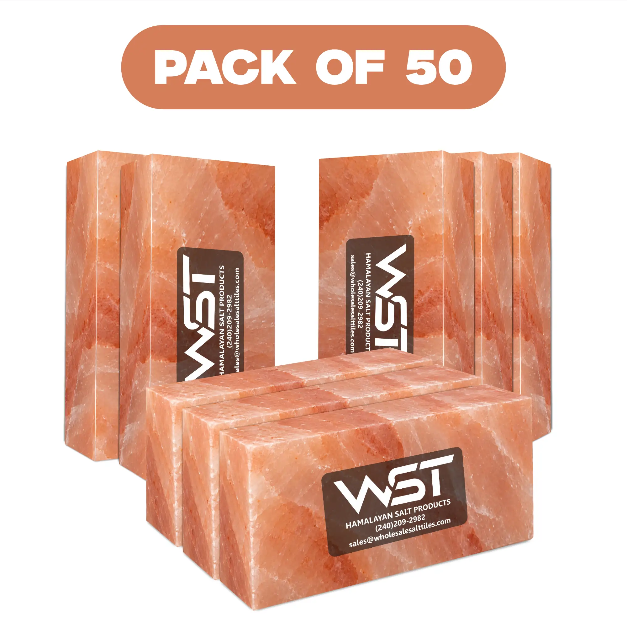 8x4x2 Himalayan salt bricks pack of 50