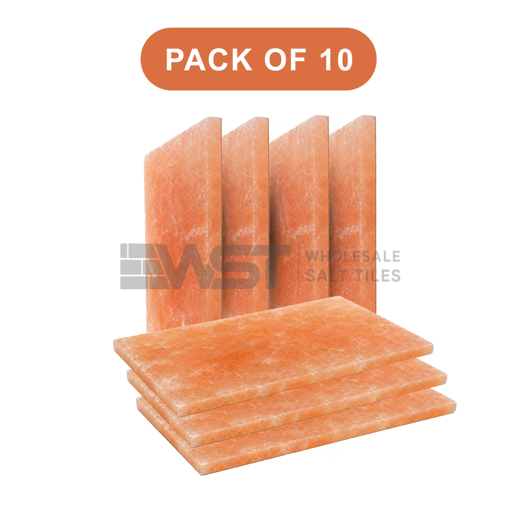 Himalayan Pink Salt Tiles 8x4x0.75 Pack of 10