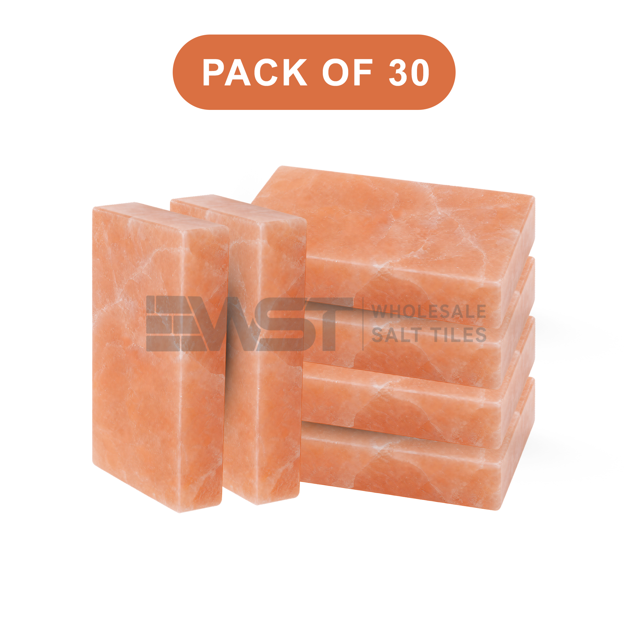 Himalayan Pink Salt Bricks 8x4x2 Pack of 30